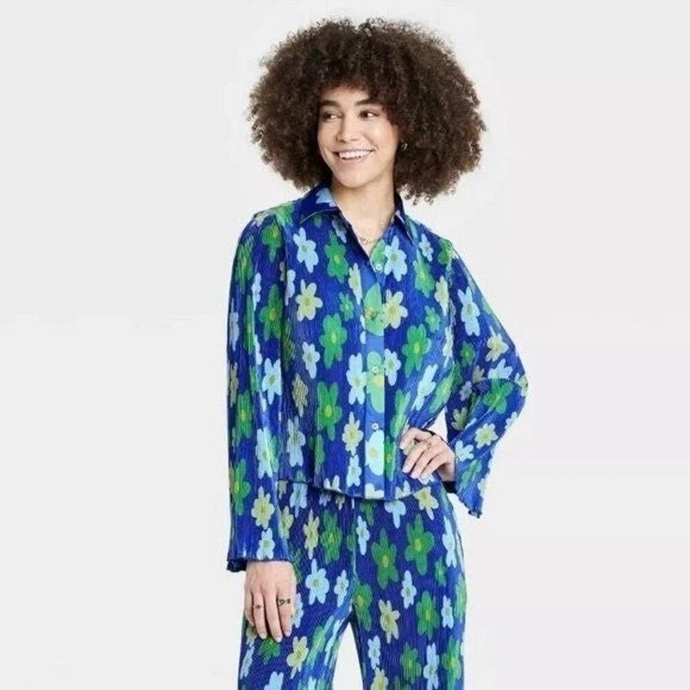 Sammy B X Target Pleated Floral Pant in Multicolor - Large